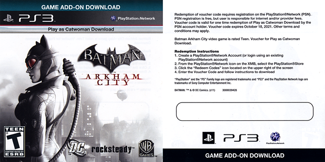 tumor excepto por fuga de la prisión Vendo - ((Vendo)) BATMAN: Arkham City - PARA PS3 - Playstation